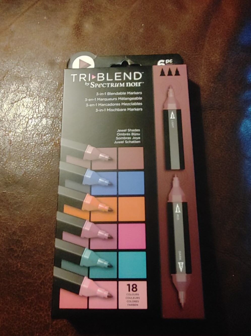TRIBLEND by Jewel Shades 3-in-1 Blendable Markers - Pink/Blue/Teal Set